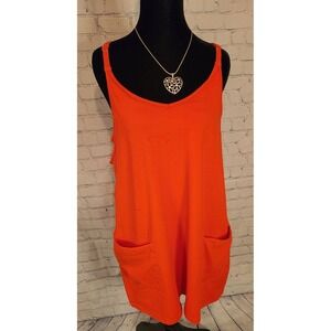 Orange Activewear Romper, no brand NWOT  M